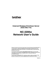 Brother 2200W - NC Print Server Network User's Manual