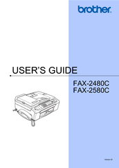 Brother FAX-2480C User Manual