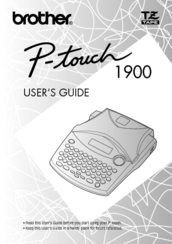 Brother P-TOUCH 1900 User Manual