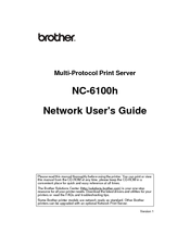 Brother NC-6100h Network User's Manual