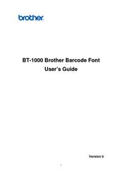 Brother BT-1000 User Manual