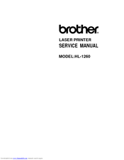 Brother HL-1260 Service Manual