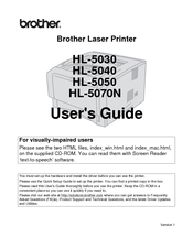 Brother HL-5030 User Manual