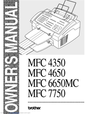 Brother MFC-4350 Owner's Manual
