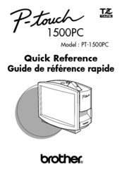 Brother P-touch PT-1500PC Quick Reference