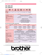 Brother BE-1204C-BC Brochure & Specs