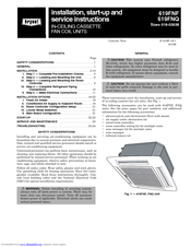 Bryant 619FNF Installation, Start-Up And Service Instructions Manual
