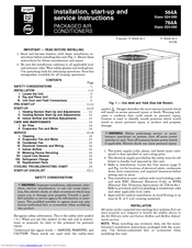 Bryant 764A Installation, Start-Up And Service Instructions Manual