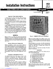 Bryant 90-452 Installation Instructions Manual