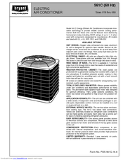 Bryant ELECTRIC AIR CONDITIONER 561C User Manual