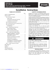 Bryant 551B Installation Instructions Manual