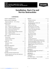 Bryant LEGACY 569J Installation, Start-Up And Service Instructions Manual