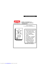 Bryant TSTATBBPF101 User's Information Manual