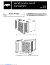 Bryant 657A User's Information Manual