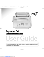 BT paperjet 50 User Manual