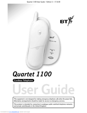 BT QUARTET 1100 User Manual