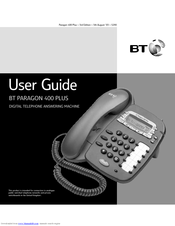 BT PARAGON 400 PLUS User Manual