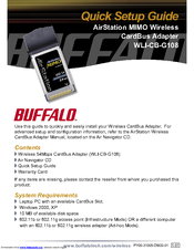 Buffalo AirStation Mimo WLI-CB-G108 Quick Setup Manual