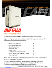 Buffalo LinkStation HD-HGLAN Series Quick Setup Manual