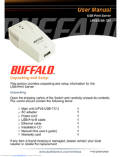 Buffalo LPV2-USB-TX1 User Manual