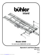 Buhler Inland 2500 Operator's & Parts Manual