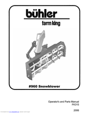 Buhler 960 Operator's & Parts Manual