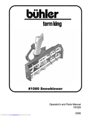 Buhler Farm king FK329 Operator's & Parts Manual