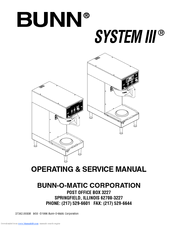 Bunn System III Operating & Service Manual