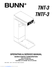 Bunn TNTF-3 Operating & Service Manual