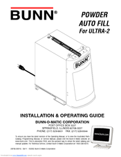 Bunn dispenser Installation And Operating Manual