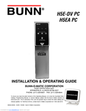 Bunn H5E-DV Installation And Operating Manual