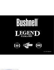 Bushnell Legend Ultra HD 10x42 Instruction Manual