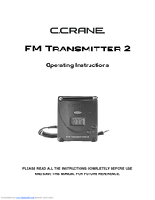 C. Crane D483 Operating Instructions Manual