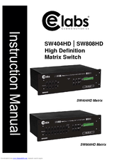 Cable Electronics CE Labs SW808HD Instruction Manual