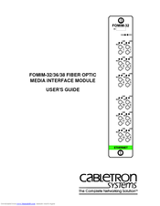Cabletron Systems FOMIM-38 User Manual