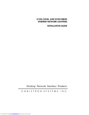 Cabletron Systems E2100 Series Installation Manual