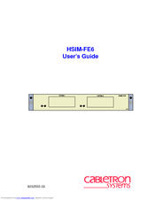 Cabletron Systems HSIM-FE6 User Manual