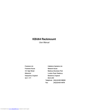 Cabletron Systems KBU64 Rackmount User Manual