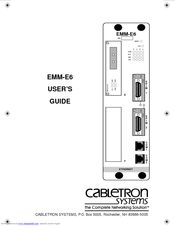 Cabletron Systems Spectrum EMM-E6 User Manual