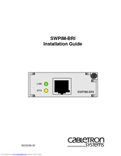 Cabletron Systems SWPIM-BRI Installation Manual