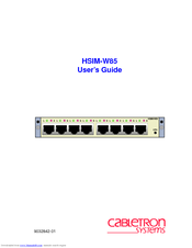 Cabletron Systems W85 User Manual