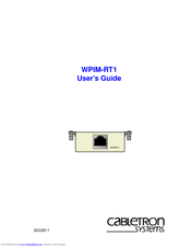 Cabletron Systems WPIM-RT1 User Manual