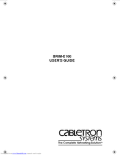 Cabletron Systems BRIM E100 BRIM-E100 User Manual