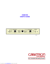 Cabletron Systems HSIM-W6 User Manual