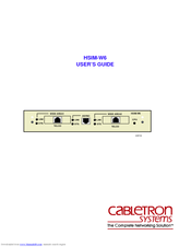 Cabletron Systems CyberSWITCH HSIM-W6 User Manual