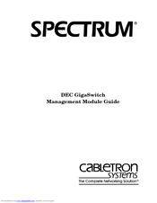 Cabletron Systems Device Management Module Dec GigaSwitch Manual