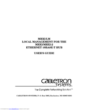 Cabletron Systems MRXI 10BASE-T User Manual
