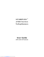 Vodavi STARPLUS 2700 Series User Manual