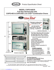 Cadco Line Chef CAPO-6403S Product Specification Sheet