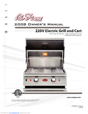Cal Flame Barbecue Electric Grill and Cart BBQCR07900E Owner's Manual